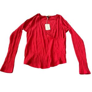 Universal Thread Red Wrap Top Womens XXL 2X